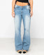 Low Rise Straight Leg Denim Jean - Rustypal1404 - bdb - Blasted Middy Blue - 10