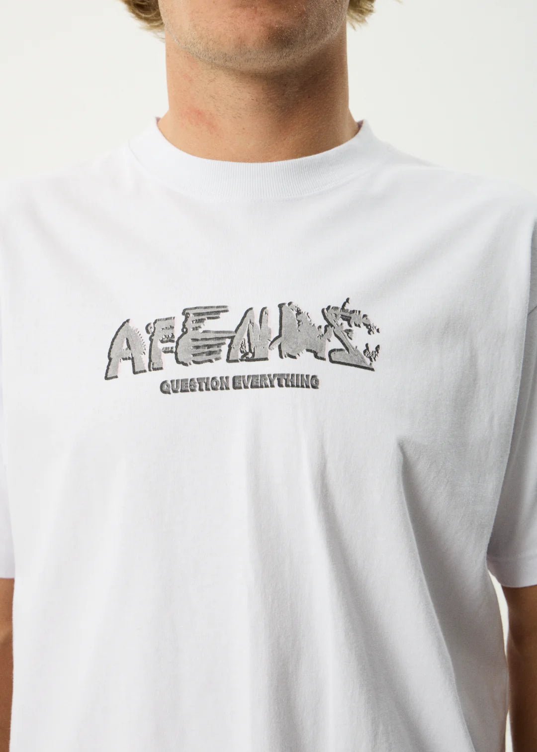 Lqd Metal - Recycled Heavyweight Boxy Fit Tee - AfendsM254008-WHITE-XS