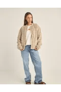 Luca Oversized Check Bomber Jacket - Rhythm0125W - JK03 - BLU - Blue - 10