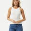 Lydia Ribbed Singlet - AfendsW230087 - WHT - White - L