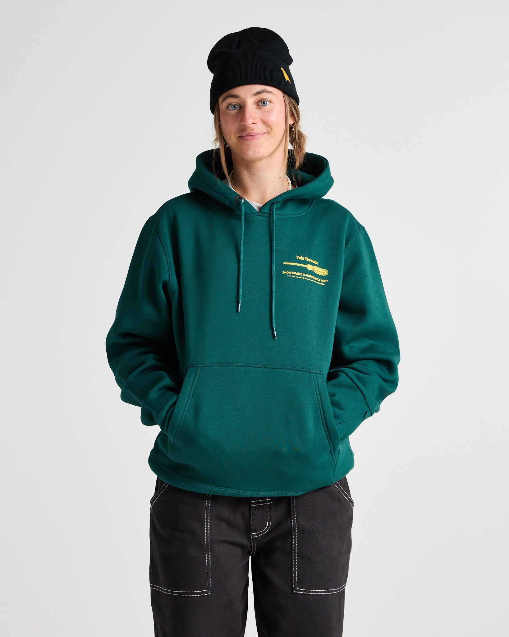 Maintenance Dept Hoodie - Yuki ThreadsW26MDHRNG-Rain Forest-Medium