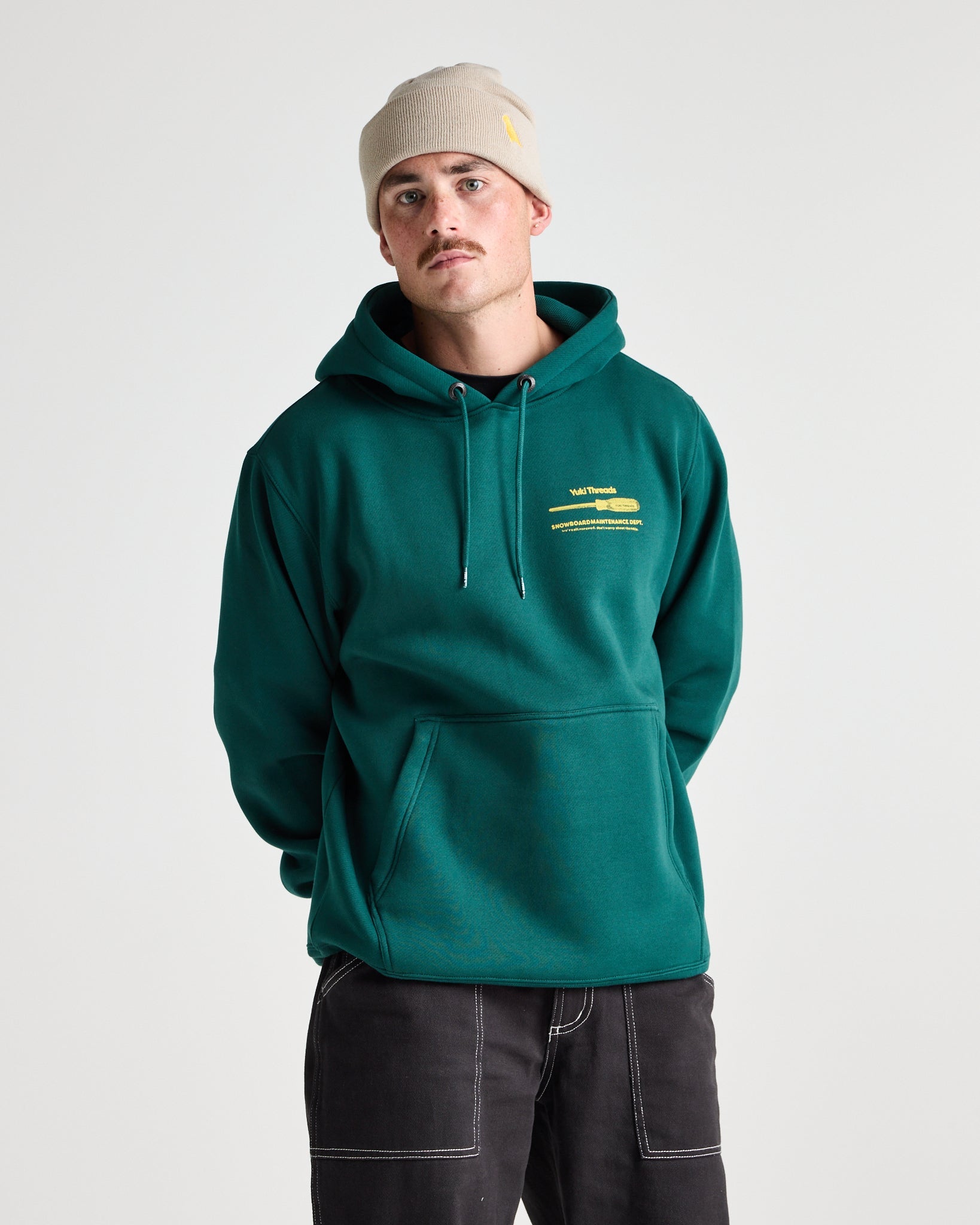 Maintenance Dept Hoodie - Yuki ThreadsW26MDHRNG-Rain Forest-Medium