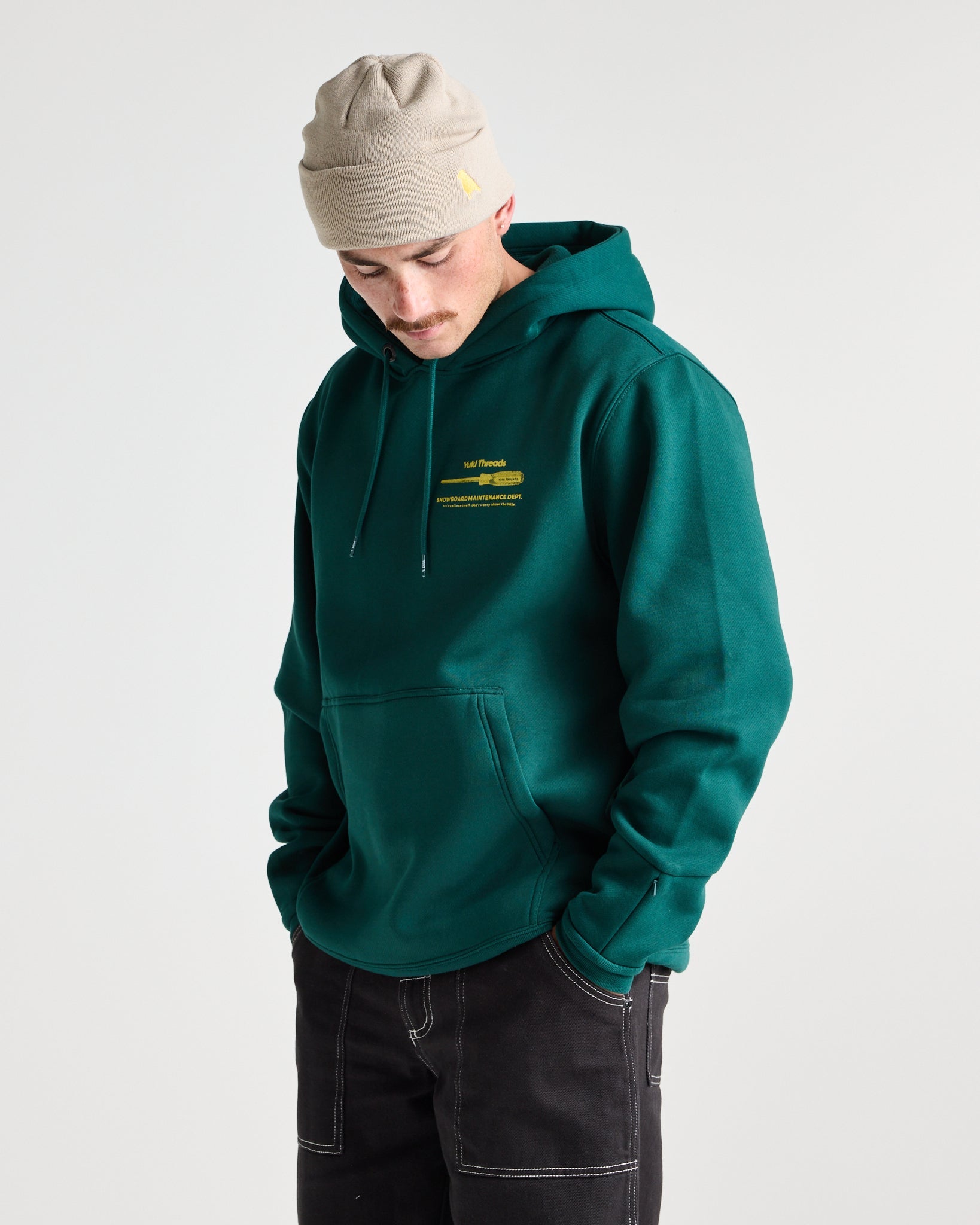 Maintenance Dept Hoodie - Yuki ThreadsW26MDHRNG-Rain Forest-Medium