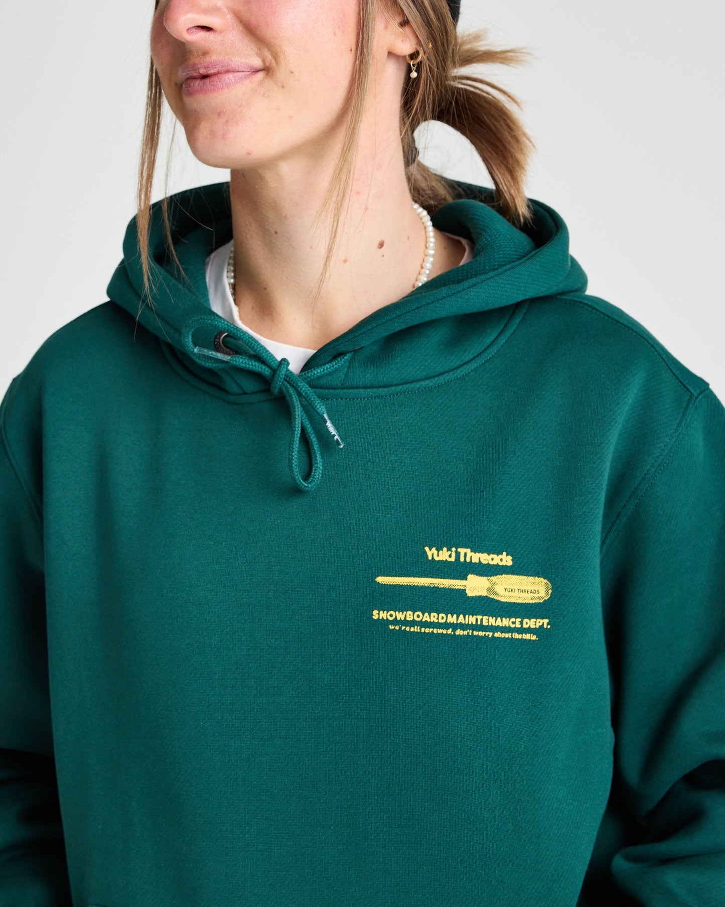 Maintenance Dept Hoodie - Yuki ThreadsW26MDHRNG-Rain Forest-Medium