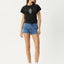 Maisie - Baby Tee - AfendsW253003 - STK - STONE BLACK - XS