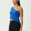 Marina - Seersucker One Shoulder Top - AfendsW254103-MARINA-XS