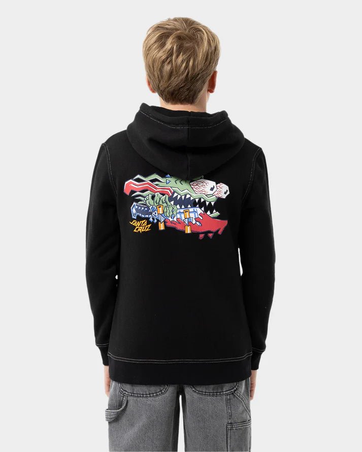 MEEK SCRATCHED SLASHER HOODIE - Santa CruzSB225-HO04-BLACK-8