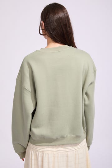 MELIA CREW NECK FLEECE - Rhythm0126W-FL09-PALM-6