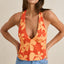 MELIA FLORAL HALTER TOP - Rhythm0126W-FT05-RED-6