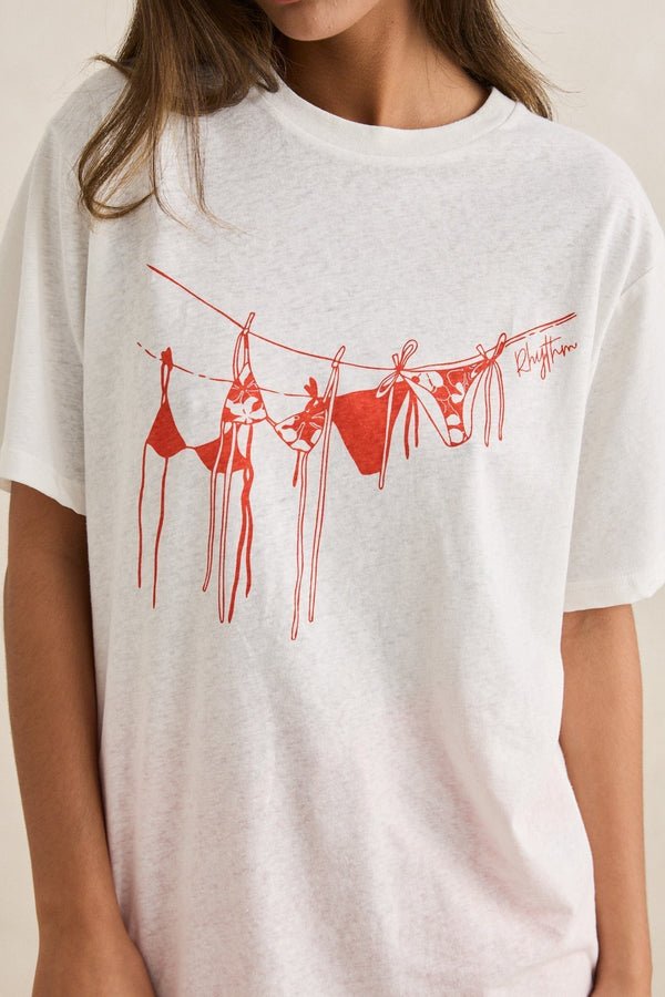 MELIA OVERSIZED T - SHIRT - Rhythm0126W-PT06-RED-6