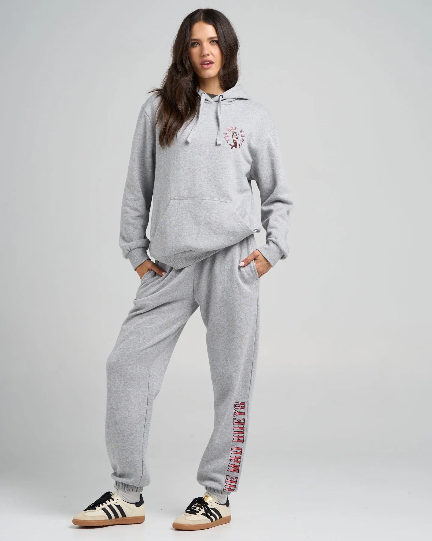 MERMAID ANCHOR | WOMENS TRACKPANT - The Mad HueysH226W09001-GREY MARLE-XS