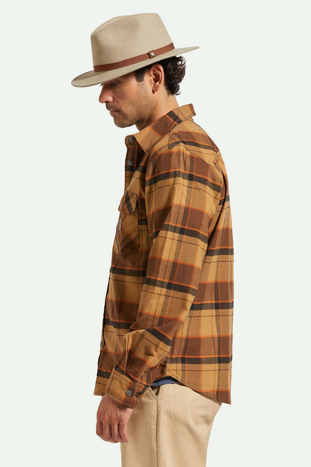 Messer Packable Fedora - Brixton888588929094 - TimberWolf/Light Brown - XS