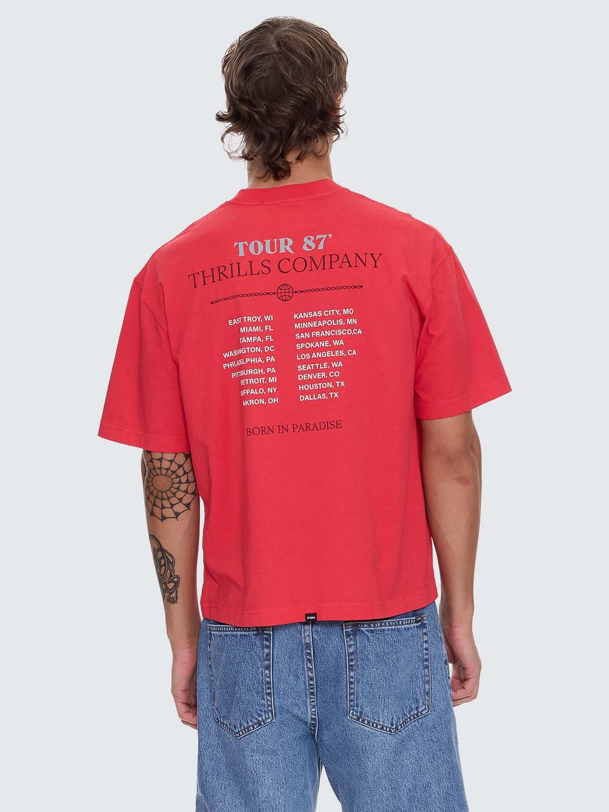 Metal and Dust Box Fit Cropped Tee - Thrills210000181979