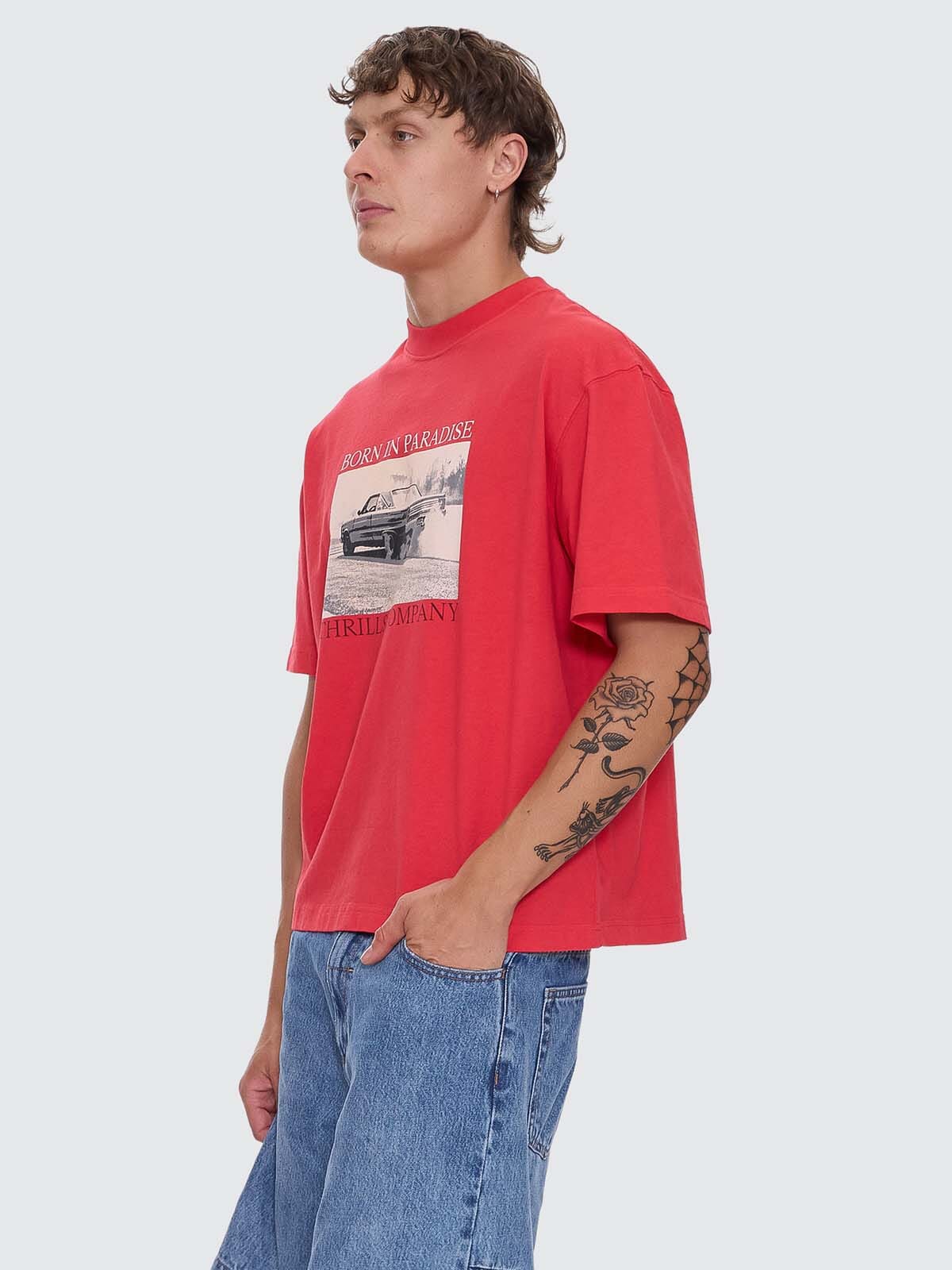 Metal and Dust Box Fit Cropped Tee - Thrills210000181979