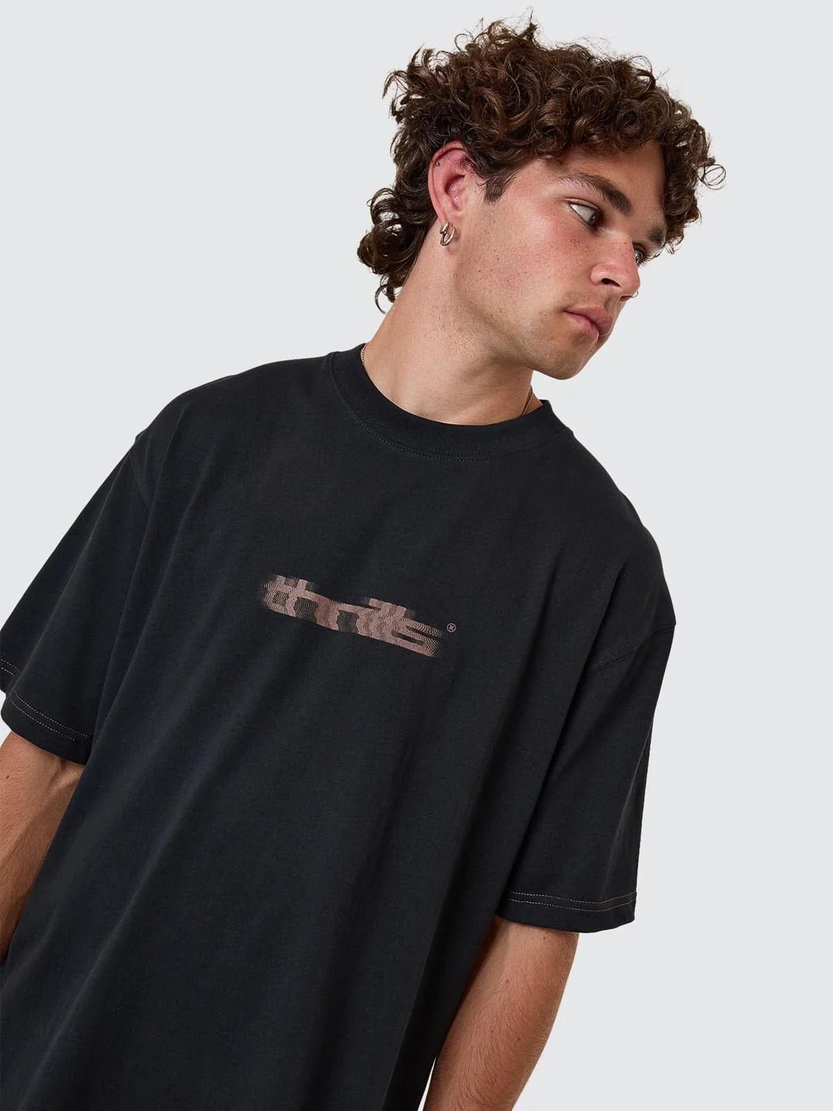 Metamorphic Daze Box Fit Oversize Short Tee - Washed Black - ThrillsTH25 - 104BW - Washed Black - S