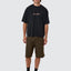 Metamorphic Daze Box Fit Oversize Short Tee - Washed Black - ThrillsTH25 - 104BW - Washed Black - S