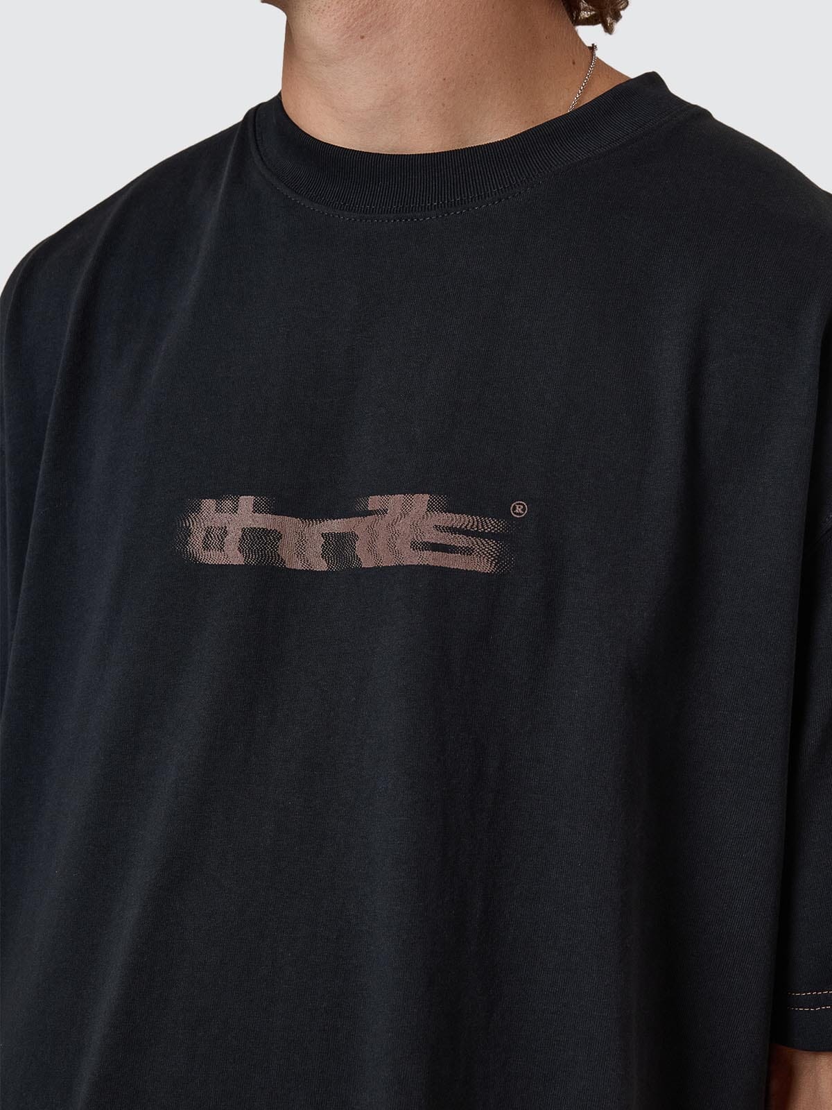 Metamorphic Daze Box Fit Oversize Short Tee - Washed Black - ThrillsTH25 - 104BW - Washed Black - S
