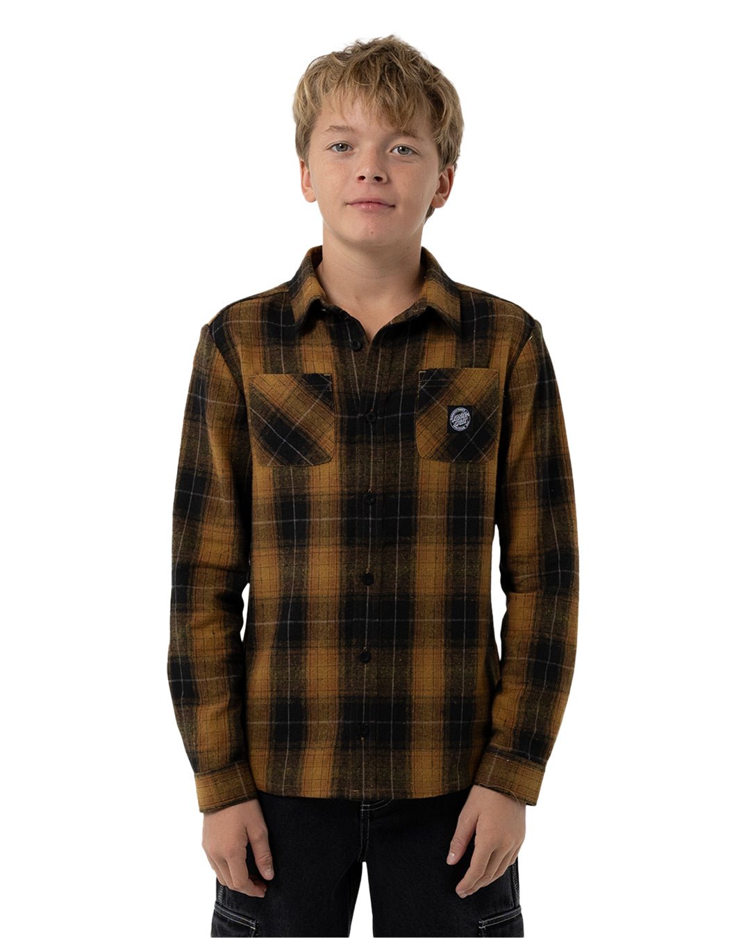 MFG Axle Plaid Shirt, Flannel Button Up Shirt - Santa Cruz210000183005