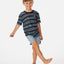 Micro Waves Stripe Tee - Boy - Rip Curl00BTTE - 8264 - Washed Black - 1to2