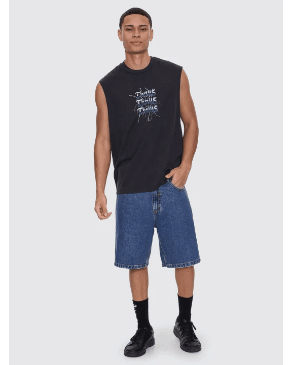 Mid Slacker Denim Short - ThrillsTDP-328LSD-Light Stoned Blues-26