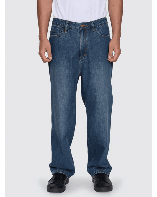 Mid Slacker Relaxed Long Denim Jean