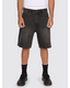 Mid Slacker Relaxed Long Denim Short -ThrillsTDP-328BL-Licorice-28