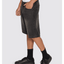 Mid Slacker Relaxed Long Denim Short -ThrillsTDP-328BL-Licorice-28
