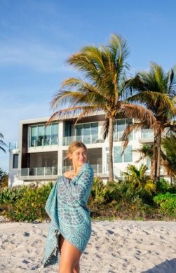 Mint Swirl Turtle Towel