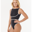 MIRAGE FUSION HIGH NECK 1PC - Rip Curl0SAWSW - BLACK - XS