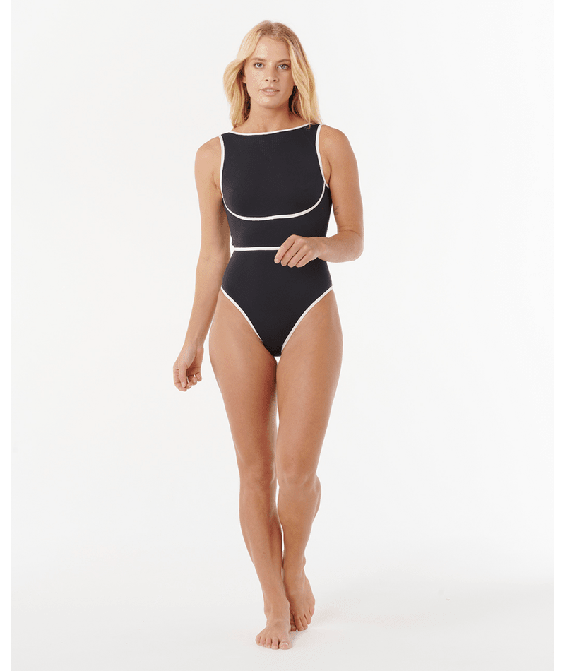 MIRAGE FUSION HIGH NECK 1PC - Rip Curl0SAWSW - BLACK - XS