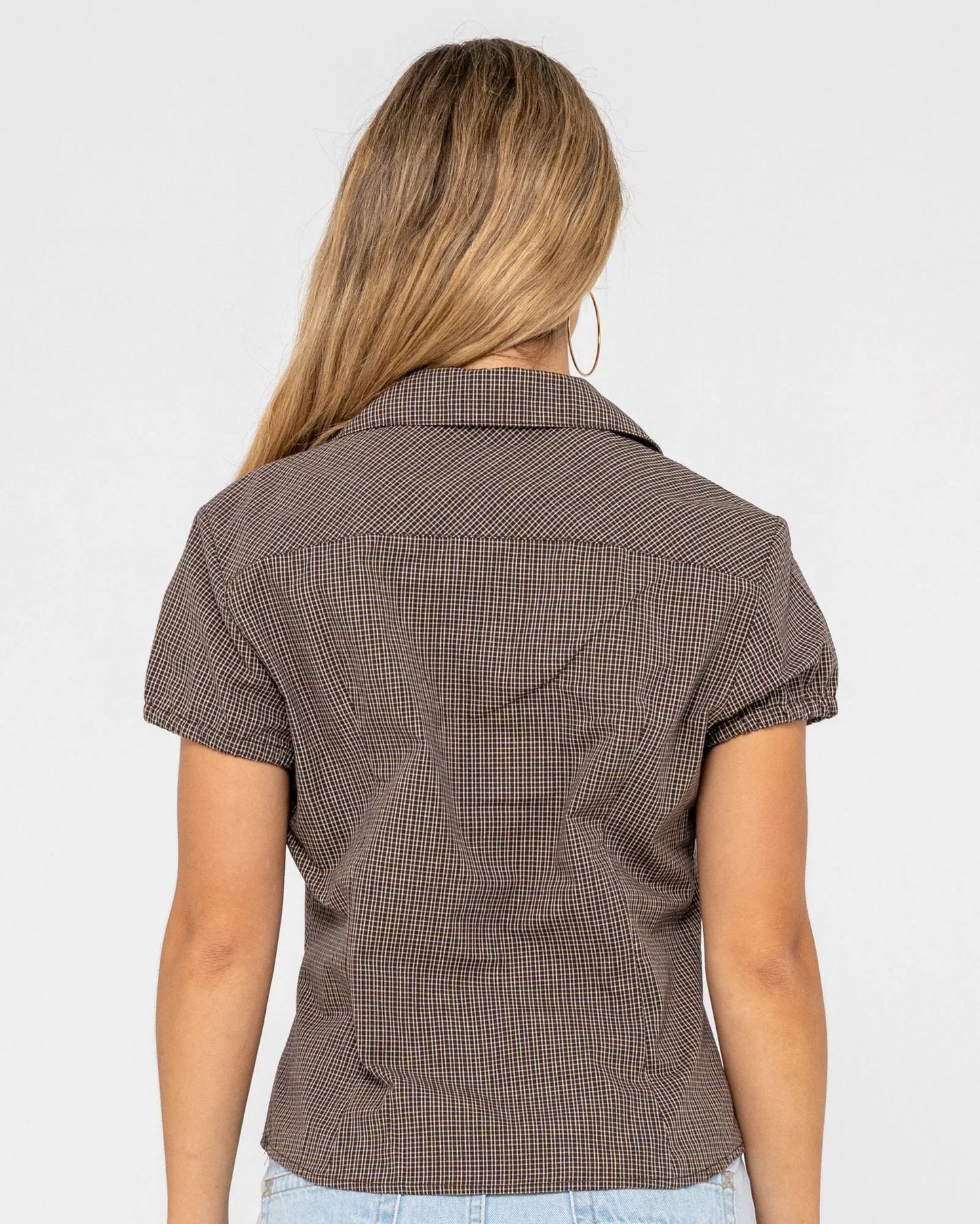 MISSY MAY CHECK SHIRT - RustyWSL0872-JAVA PLAID-6