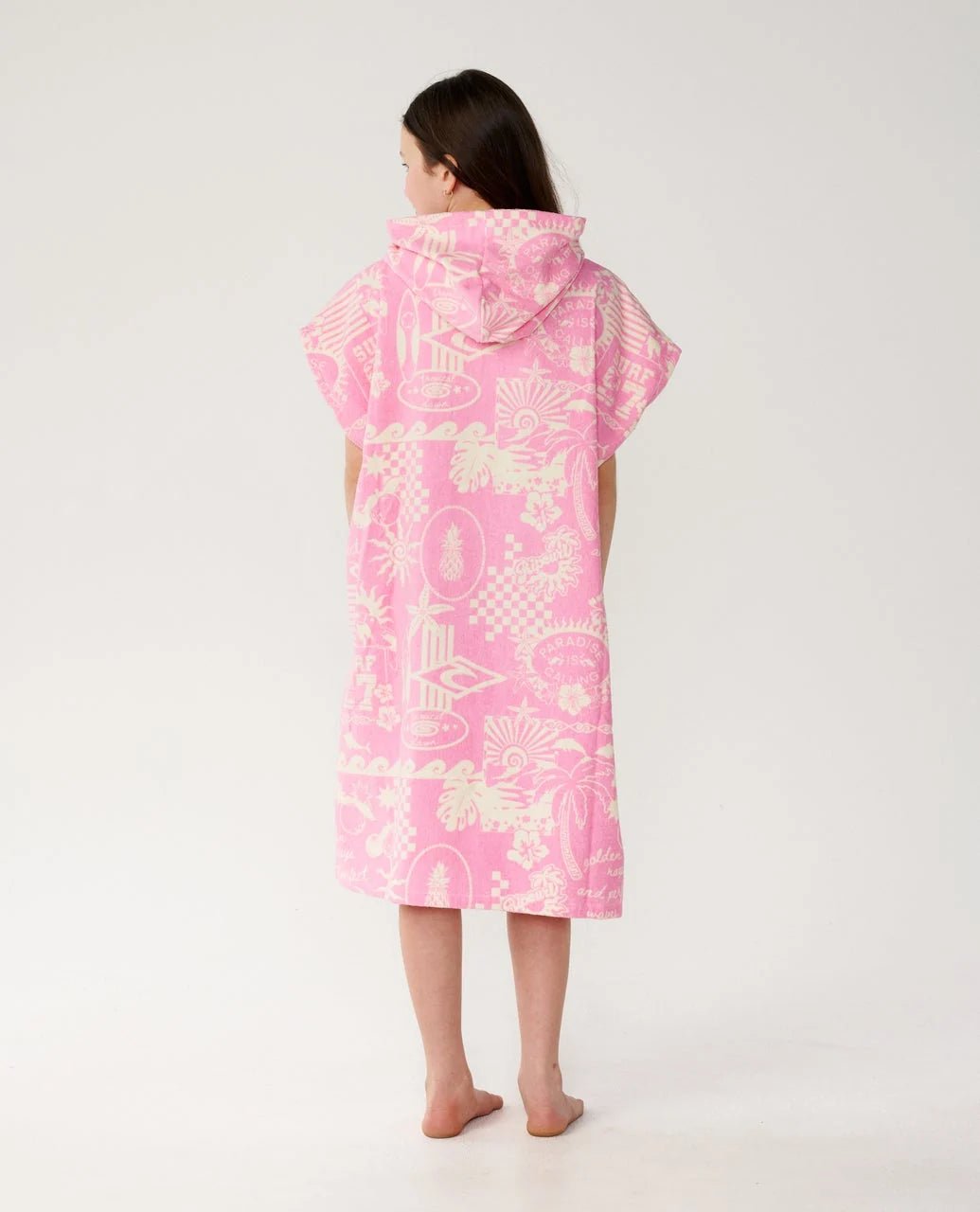 MIXED HOODED TOWEL-GIRL -Rip Curl00GGTO-NATURAL/PINK