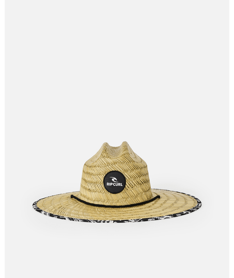 MIXED STRAW SUN HAT -Rip Curl033WHE-BLACK/OFF WHITE-S