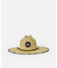 MIXED STRAW SUN HAT -Rip Curl033WHE-BLACK/OFF WHITE-S