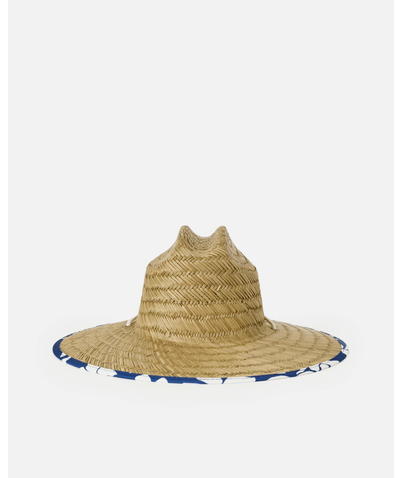 MIXED STRAW SUN HAT -Rip Curl033WHE-Blue/Off White-M