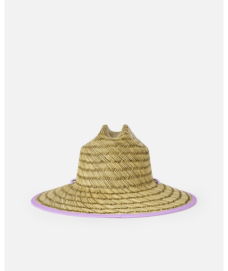MIXED STRAW SUN HAT-GIRL -Rip Curl018GHE-BRIGHT LILAC