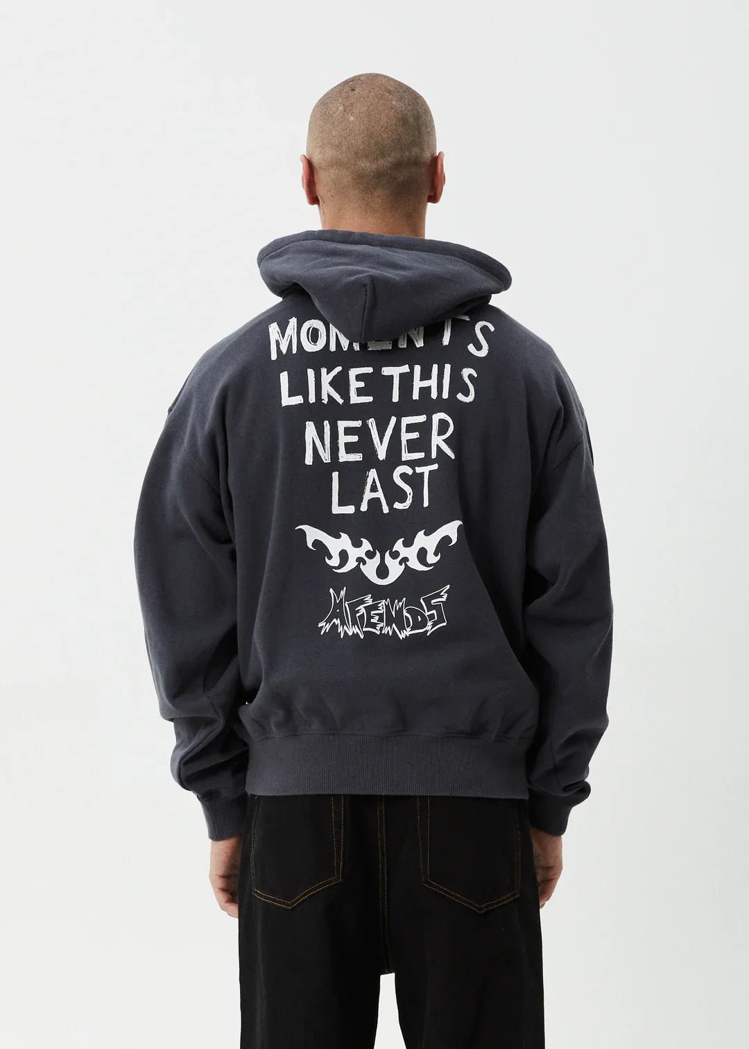 Moments Boxy Hoodie - AfendsM252508 - CHA - Charcoal - L