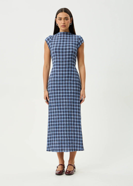 Mountains - Hemp Seersucker Midi Dress