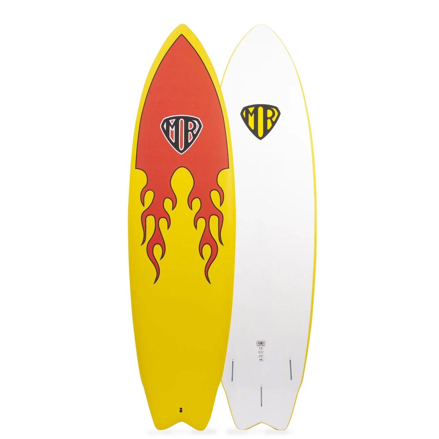 Mr Epoxy Soft Super Twin 6'8" - Ocean & Earth9321977800181 - Flame - 6 - 8