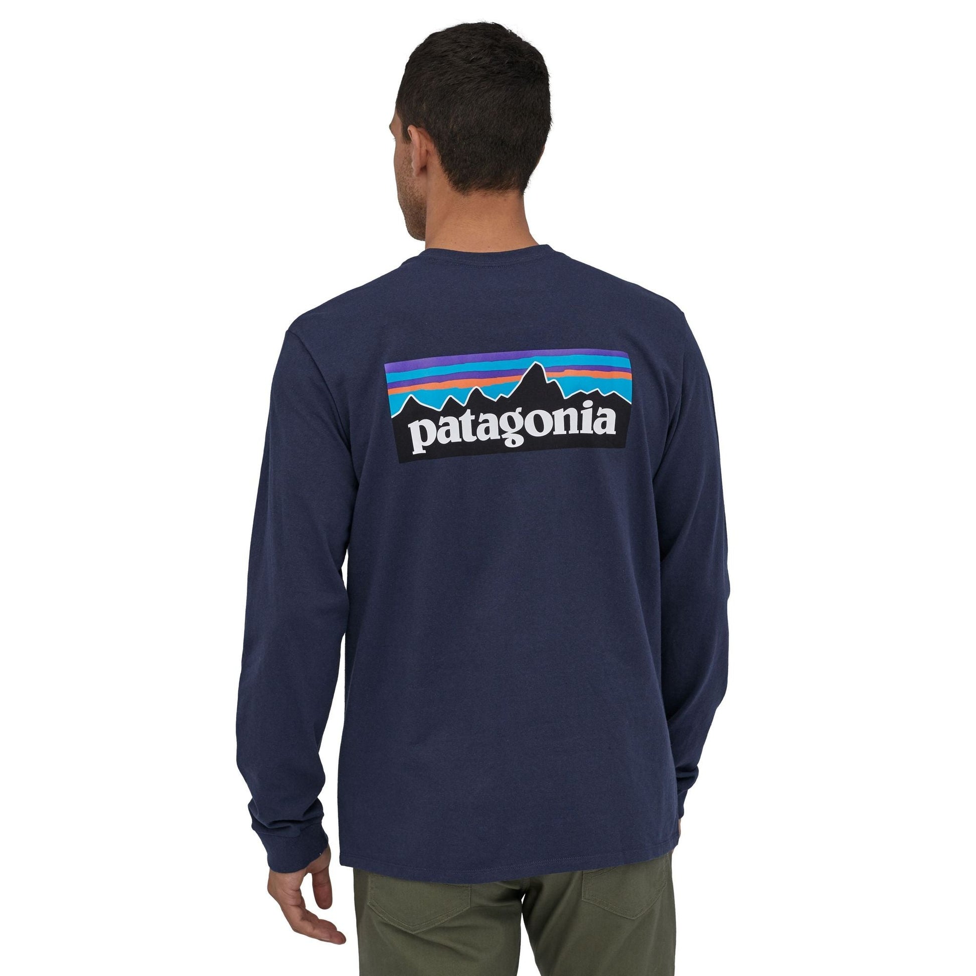 M's L/S P - 6 Logo Responsibili - Tee - Patagonia38518 - CNY - Classic Navy (CNY) - L