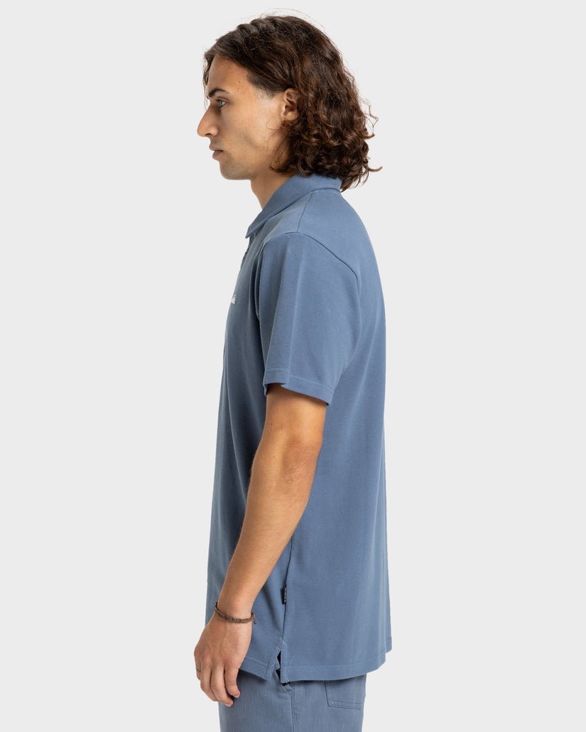 MW PIQUE POLO - QuiksilverEQYKT04392 - China Blue - S
