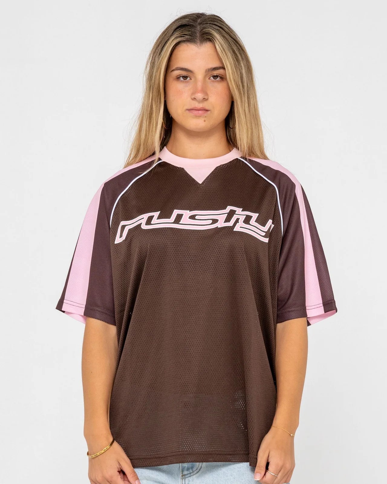 NAPLES CONTRAST OVERSIZE SPORTS JERSEY - RustyTTL1449-NUTSHELL-6