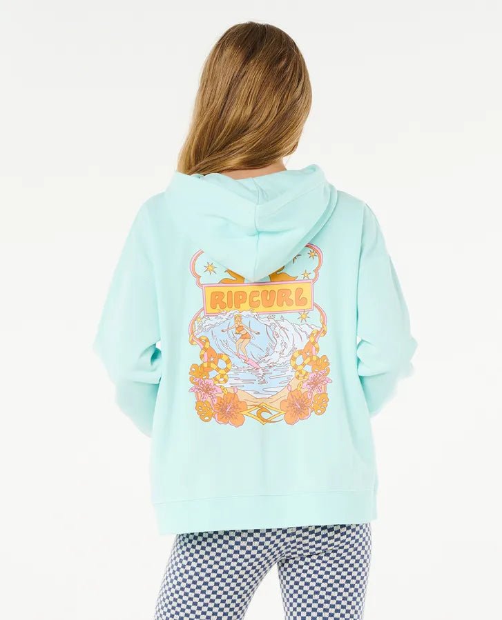 Neon Isles Surfer Fleece - Girl - Rip Curl02RGFL - 8074 - Washed Aqua - 8