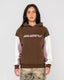 NEOPOLE PANELLED HOODED FLEECE - RustyFTL0890-PINECONE / BERRY CREAM-6