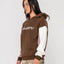 NEOPOLE PANELLED HOODED FLEECE - RustyFTL0890-PINECONE / BERRY CREAM-6