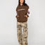 NEOPOLE PANELLED HOODED FLEECE - RustyFTL0890-PINECONE / BERRY CREAM-6