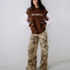 NEOPOLE PANELLED HOODED FLEECE - RustyFTL0890-PINECONE / BERRY CREAM-6