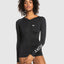 NEW ESSENTIALS LS ZIPPED LYCRA - RoxyERJWR03696 - ANTHRACITE - XXL