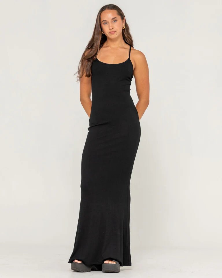 NICKY SLIP MAXI DRESS - RustyDRL1313-BLACK-10