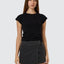 Night Shift Wrap Mini Skirt - Ash Black - ThrillsWTH25 - 301BAS - Ash Black - 8